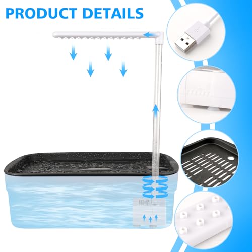 Automatic Bird Bath for Cage Indoor Parrot Bath with Shower Water Circulated Controller Bird Cage Accessory for Parakeets Cockatiel African Grey Lovebird