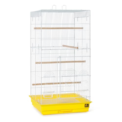 Prevue Pet Products SPECONO1818H-Y Tall Tiel Cage, Yellow - color: Yellow