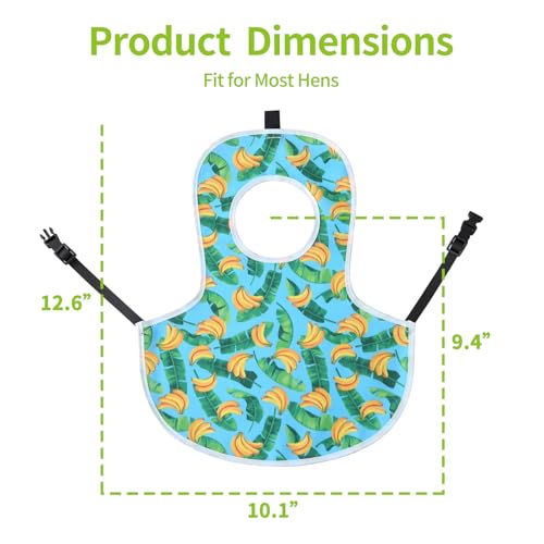 Chicken Saddles 3 Pack with Buckle Straps - Adjustable Hen Aprons for Hens, Secure & Easy-On Chicken Vest for Broody Molting Chickens, Feather Protection Armor(Fruit) - color: Fruit