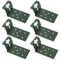 6 Pcs Green T-Post Bracket 3" | Post Mount Bracket for Signs, Fences, Mailboxes & Bird House Feeders - color: Green, size: 6 Pieces