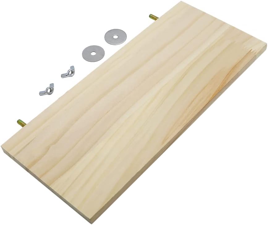 Litewoo Parrot Bird Wood Perch Platform Large Stand Shelf for Budgie, 2PC | Natural wood, sturdy flat bird perch shelf, for small-medium birds/parakeet/cockatiel/conure, easy install & adjustable - size: 2PC
