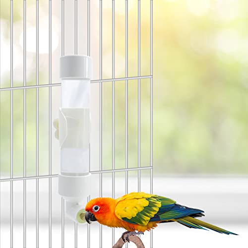 Bird Water Dispenser Parrot Waterer Automatic Bird Water Feeder for Medium Birds Parakeet Cockatiel Conure Caique (Small) - size: Small