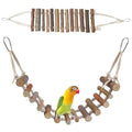 BNOSDM Wooden Bird Rope Ladders 2 Pcs Birds Ladder Bridge Toy Parrot Cage Ladder Parakeet Swing Suit for Budgie, Lovebird, Conure, Cockatoo, Finch