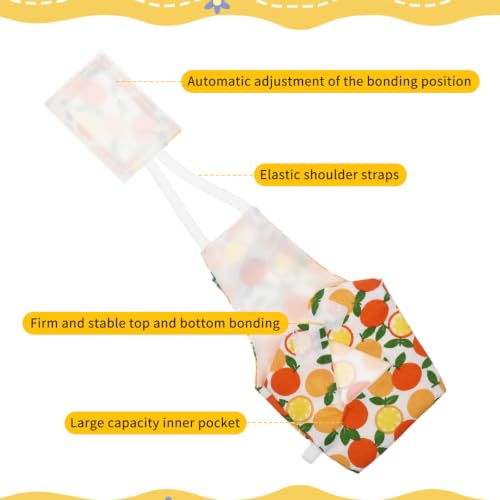 4 Pcs Bird Diapers, Parrot Diaper Reusable | Waterproof Lining, Washable for Cockatiel Budgie Lovebird Parakeet Canary, 4.72x2.64 Inches (Colorful)