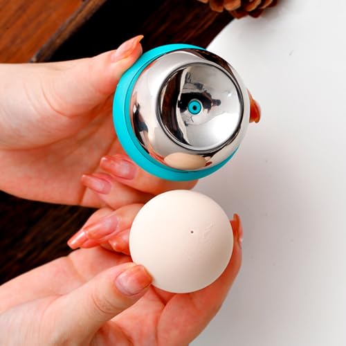 Egg Piercer Tool for Hard Boiled Eggs – Stainless Steel Needle with Safety Lock – Prevents Cracking, Easy Peeling – Egg Pricker for Cooking, Boiling, Steaming – Kitchen Gadget & Egg Cooker Accessory - color: Blue