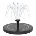 2.5W Solar Bird Bath Fountain Pump, Solar Fountains, Solar Powered Water Fountain with 6 Nozzles and Fixer for Bird Bath, Outdoors, Fish Tank, Pond, Pool and Garden - color: Black-2.5w