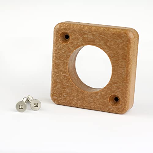 Recycled 1-1/8" Predator Guards for Wrens & Chickadees (Chocolate) - color: Chocolate