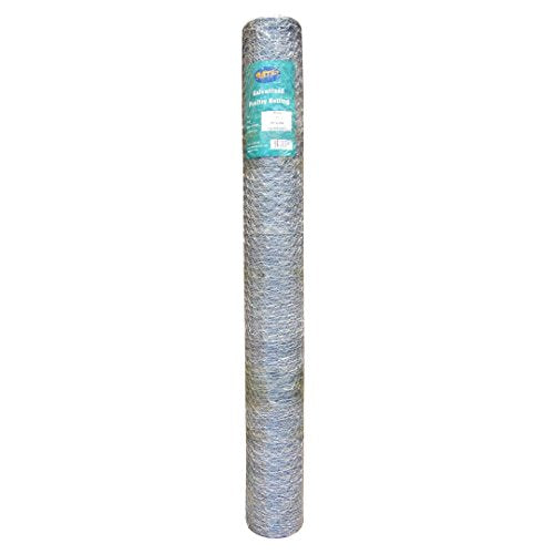 20GA Galvanized 60in x 150ft x 2in Mesh Chicken Wire Hexagonal Poultry Netting - size: 60"x150'- 2" 20GA