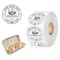 500Pcs Farm Fresh Egg Carton Stickers Labels, 1.7 Inch Self Adhesive Unwashed Eggs Lables for Farm Small Businesses and Chicken Farms Farmers Markets - color: Unwashed Eggs
