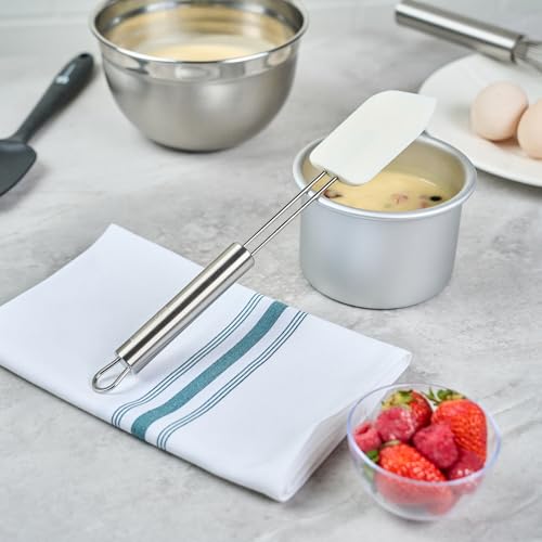 Restaurantware 11" Stainless Steel Turner - German Standard Kitchen Spatula with Ergonomic Handle, Heat-Resistant - Heavy-Duty Steel Spatula for Flipping Burgers, Eggs, Meat - size: Silicone Spatula