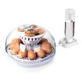 Nest I - 12 Egg Incubator for Beginners, Auto Egg Turning, Consistent Humidity with Auto-Refill Water Bottle & Stable Temp Control for Hatching Chicken, Goose, Duck, Quail, Pigeon, and Turkey - size: 12 Egg [White]