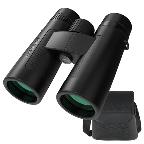 SVBONY Upgraded SV202 10x42 ED Binoculars for Adults 10x High Magnification | Wide Field of View, Extra-Low Dispersion, BAK4 & FMC Optic System, IPX7 Waterproof, Clear, Bright, Distortion Free Low Light - size: 10x42mm