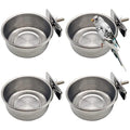 Tfwadmx Bird Feeding Dish Cups Parrot Food Bowl Clamp Holder Coop Cup, Bird Cage Water Bowl for Parakeet African Greys Conure Cockatiels Lovebird Budgie Chinchilla
