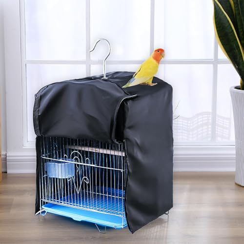 Bird Cage Cover for Night, Bird Cage Cover Shield, Black-Out Birdcage Cover, Good Night Windproof Light-Proof Cage Accessories for Parakeets Lovebirds Parrot (Only Covers)