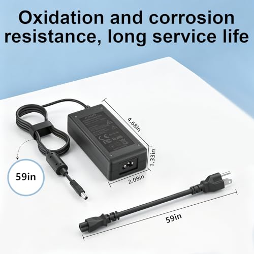 12V Power Charger for Nurture Right 360° Egg Incubator Compatible with Nurture Right 360° Egg Incubator Parts for Temperature Humidity Control Hatching Power Cord