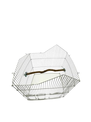 Polly's Full Length Hardwood Cage Perch for Parakeets, Cockatiels, Cockatoos, Macaws, and Other Birds (12") - size: 12"