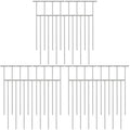 Amosfun 45pcs Pigeon Cage Door Bird Entrance - Iron T Shape One Way Bar Curtain for Bird Cages