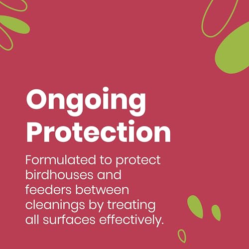 Bird Feeder & Bird House Spray to Reduce Buildup Between Cleanings, 2-Pack | Protectant, Extend Time Between Cleanings, Long Lasting Protection, Safe for All Birds, For Use After Cleaning, Non-Toxic - size: 32 Fl Oz (Pack of 2)