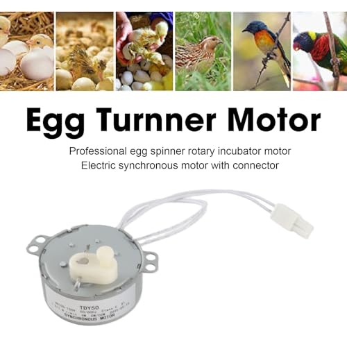 Egg Tray Turning Motor, Electric Synchron Motor Replacement Egg Turner Motor, Automatic Egg Turning Tray Tool Incubator Accessories for Incubating Chicken, Duck and Quail Egg
