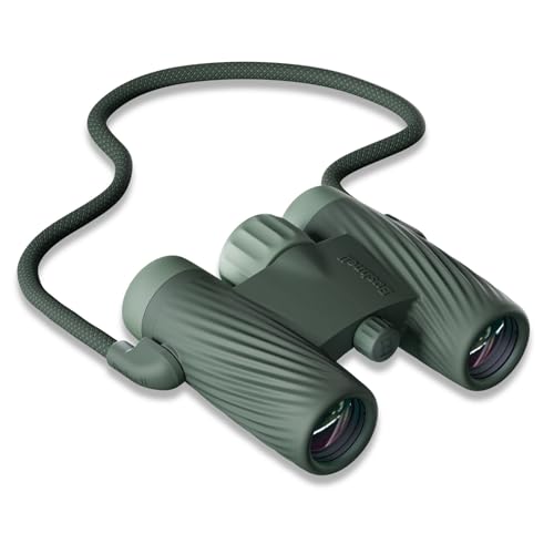 Bushnell A1 10x25 Binoculars Cilantro Green | Waterproof, Fogproof, 10X Magnification, Fully Multi-Coated Lenses & Rubber Armor - color: Cilantro Green, size: 10x25