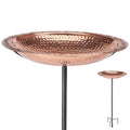 Good Directions BBG18 Copper Bird Bath, Includes Garden Pole, 18” Diameter Basin, Polished Copper - style: Polished