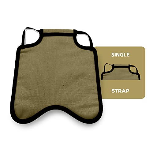 Hen Apron/Saddle, Single Strap, Small, Khaki - color: Khaki, size: Small