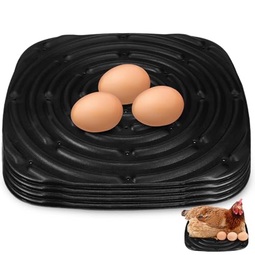 Toyvian Chicken Nesting Pads 4 Pack Washable Nesting Box Liners Soft Sponge Egg Laying Mats for Coop Use Textured Surface Easy-Cut Poultry Care Supplies 12.00 X 12.00 X 0.39 in