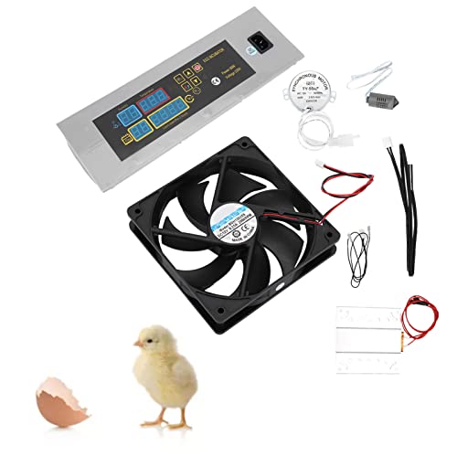 HEEPDD Automatic Poultry Egg Incubator with Temperature Control, Egg Turner for Chicken, Quail, Duck, Goose Hatching, US Plug