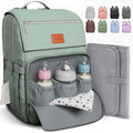 Baby Diaper Bag Backpack - Baby Bag for Boys & Girls, Large Waterproof Diaper Backpack - Toddler Diaper Bag with Changing Pad, Boy Baby Shower Gifts for Mom - Newborn Stuff, Baby Essentials - color: H. Mint, style: Classic