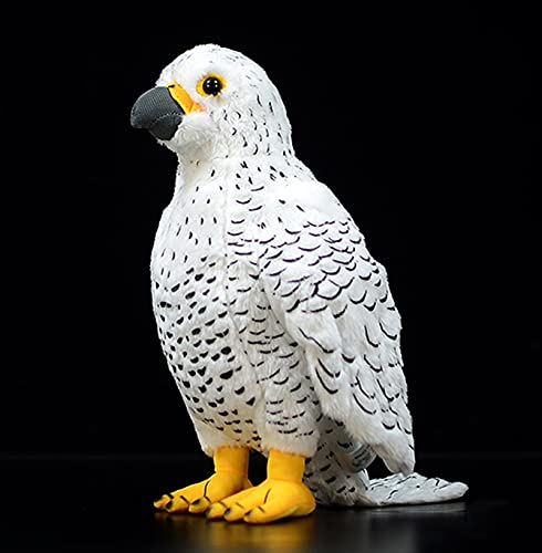 Simulation White Pigeon Stuffed Animal Toy - 10 inch Rock Pigeon Toys, Cute Pigeon as Gift for Kids (Spear Falcon) - style: Spear Falcon