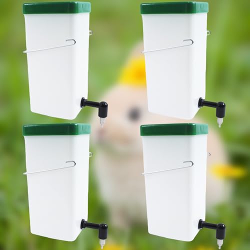 4Pack Rabbit Water Bottle for Cage, 32oz Small Animal Water Dispenser Water Bottle for Small Pet/Bunny/Ferret/Hamster/Guinea Pig/Rabbit/Chinchilla/Mouse/Rat/Gerbil (4)