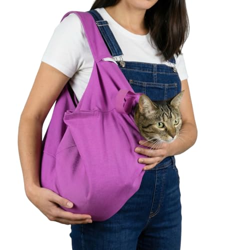 Cozy Comfort Carrier - Small Lavender Pet Carrier and Cat Carrier Soft for Grooming, Vet Visits, Medication Administration, Dental Care, and Nail Trimming - color: Lavender, size: Small