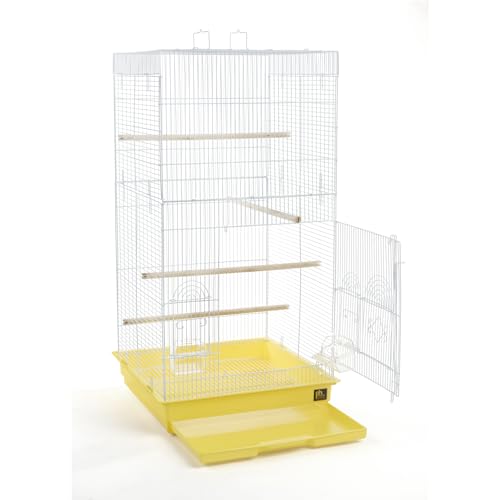 Prevue Pet Products SPECONO1818H-Y Tall Tiel Cage, Yellow - color: Yellow