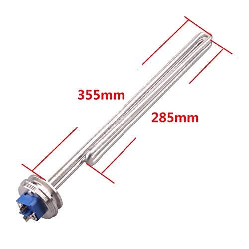 DERNORD 1.5 Inch (OD50.5mm) Tri-clamp Foldback Heating Element Stainless Steel Immersion Water Heater (240v 5500w) - size: 240V 5500W