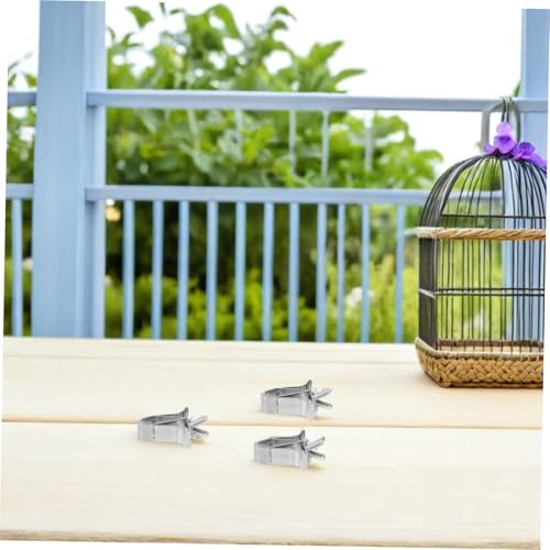 Yardwe 3pcs Bird Food Clips Practical Fixed Clip for Parrot Vegetable Fruit Holding for Bird Cages Suitable for Parakeets Canaries and Animals
