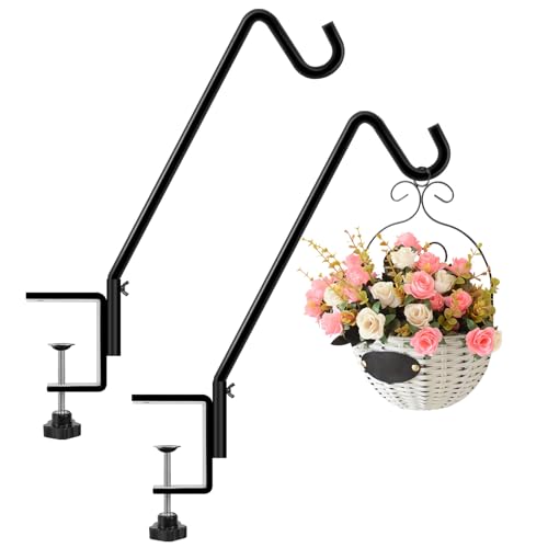 2 Pack 14 Inch Deck Hook, Deck Bird Feeder Hanger, Applicable Deck Thickness 1 Inch-3 Inch - size: 14 Inch