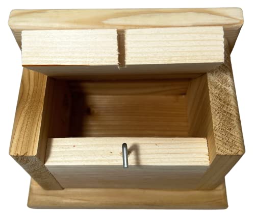DutchCrafters Small Diamond Cedar Wood Wren Birdhouse, Outdoor Wooden Bird House, Hanging Mount Birdhouse for Outside - Amish Made in USA