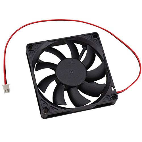 GDSTIME 80mm x 80mm x 15mm 12V Brushless DC Cooling Computer Case Fan 2Pin | Slim PC Fan, for SFX, HTPC, Small Form Factor Power Supply - 80x80x15mm, 8015 - size: 80x80x15mm