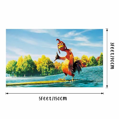 Funny Chicken Flag 3X5 Feet SIX Banner College Dorm Room | Man Cave Frat Wall Outdoor Decor,With 4 Brass Grommets - color: G4