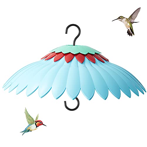 Beserie Squirrel Baffle,Hang from Bird Feeders for Outdoors Squirrel Proof, Protect Feed Green Dome Attract Hummingbirds, Moat Proof, Easy to Clean-14inch(Blue) - color: Blue 14in