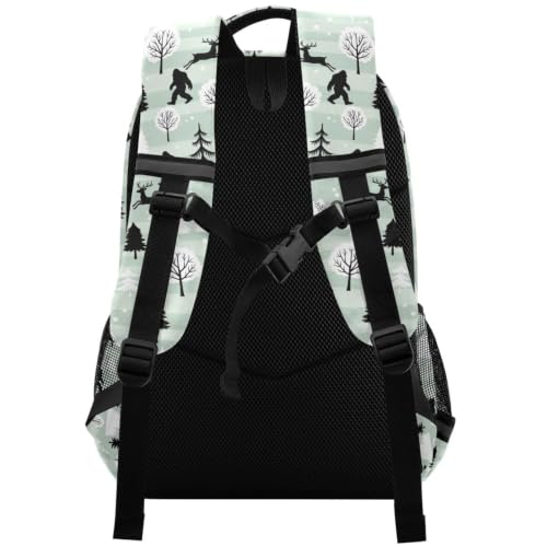 Kids Bigfoot Backpack for Boys Girls School Bags | Elementary Middle, Travel Daypack Lightweight Waterproof with Reflective Strip - color: Bigfoot
