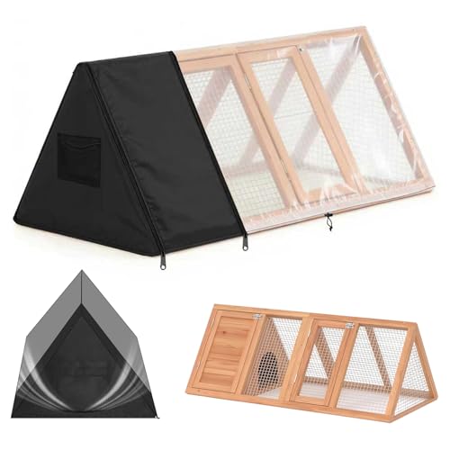 Small Chicken Coop Cover Waterproof Quail Coop Winter Cover is Suitable for Chicken House, Duck House, and Rabbit Cages 50" Lx 20" Wx 21" H