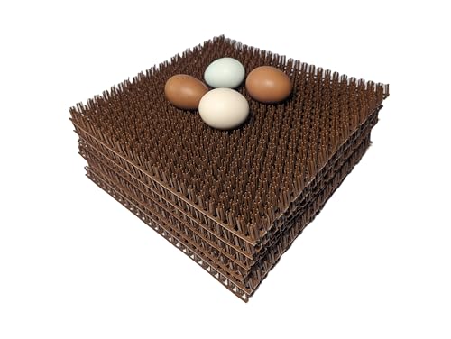 Hen's Choice™ - NestTurf Chicken Nesting Box Pad | Washable Plastic Nesting Box Liner | Chicken Bedding for Coop (12" x 12" (x6 Soft)) - size: 12" x 12" (x6 soft)