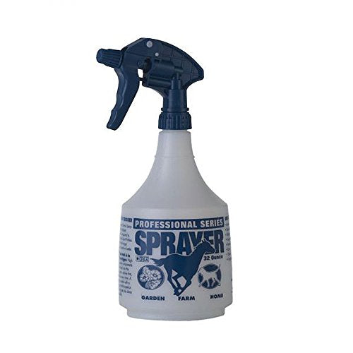 Little Giant® Professional Spray Bottle | All Purpose General Use Spray Bottle | Heavy Duty Horse Sprayer | 32 Ounces | Blue - color: Blue