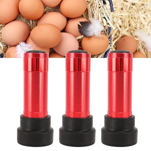 Egg Candler LED Cool Light Tester Bright Cool LED Candling Lamp for Monitoring Chicken Duck Quail Eggs Development, Portable Handheld Incubator Tool, 120mm Compact Size, 3X AAA Bat