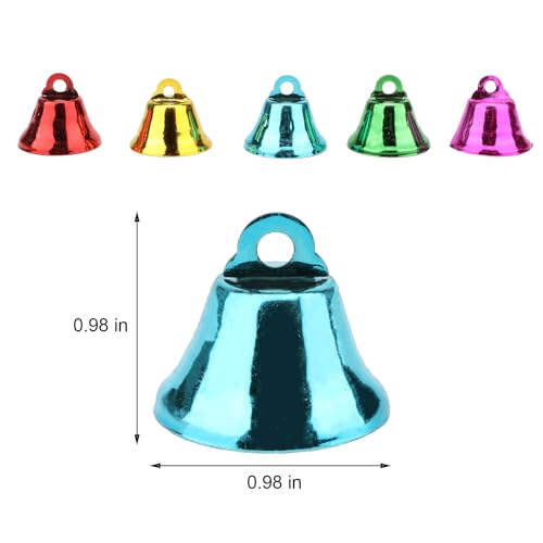 Hypeety Colorful Bird Bell Toys Parakeet Cage Hanging Chew Bells for Parrot | Bright colorful bells, chewable, safe materials, fits most cages, DIY Bells, reduces boredom, for small parakeets, 10 bells - color: 10pcs Bells
