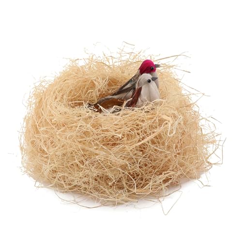 30g Raffia Grass Nesting Material, Lightweight Multipurpose Filling for Chicken Nests, Gift Boxes, Pet Bedding(as Shown)