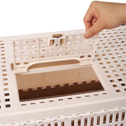 Plastic Portable Pigeon Bird Cage with Handle, XL | Bird Travel Cage, Carrier Pigeon Cage Pairing Cage, Pigeon Nest Box, Easy to Clean for Training Release Competition - size: 28.7"L x 13.4"W x 9.8"H