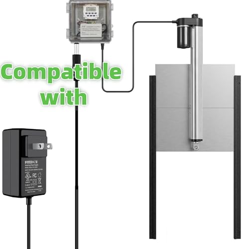 12V AC/DC Adapter Compatible with JVR Automatic Chicken Coop Door Opener Electric Run Automatic Chicken Door Auto Opener Power Supply Cord Cable Charger PSU