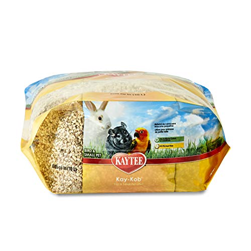Kaytee Kay-KOB Bedding 605 cu in | Cleaner habitats. Small animal bedding for pet bird homes. Corn cob bedding, 99.9% dust-free, all natural - size: 8 Pound (Pack of 1)